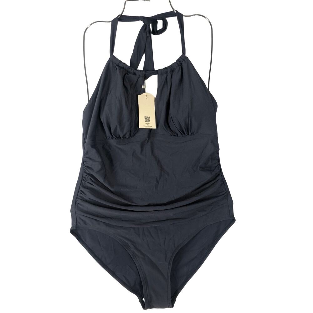 EastElegant Maternity Swimsuits One Piece Pregnancy Swimwear Halter Tie back M